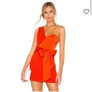REVOLVE / NBD Jasper Mini Dress Red Orange